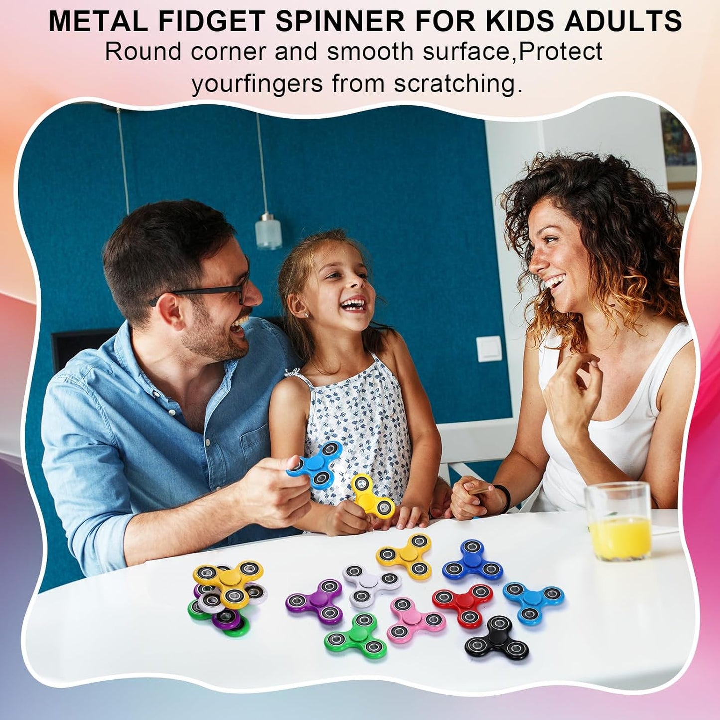 SCIONE 50 Pack Party Favors Fidget Spinners for Kids 4-8 8-12, Halloween Goodie Bags Stuffers Toys for Kids 3-5, Fidget Toys Bulk Classroom Prizes for Girls Boys, Toddler Birthday Party Return Gifts