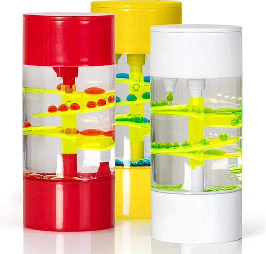 Big Mo's Toys Liquid Motion Spiral Timer Toy for Sensory Play - Relaxing Bubble Motion Autism ADHD Fidget Toy for Calming, Sensory Visual Relaxation Desk Toy, ONE Piece (Assorted)