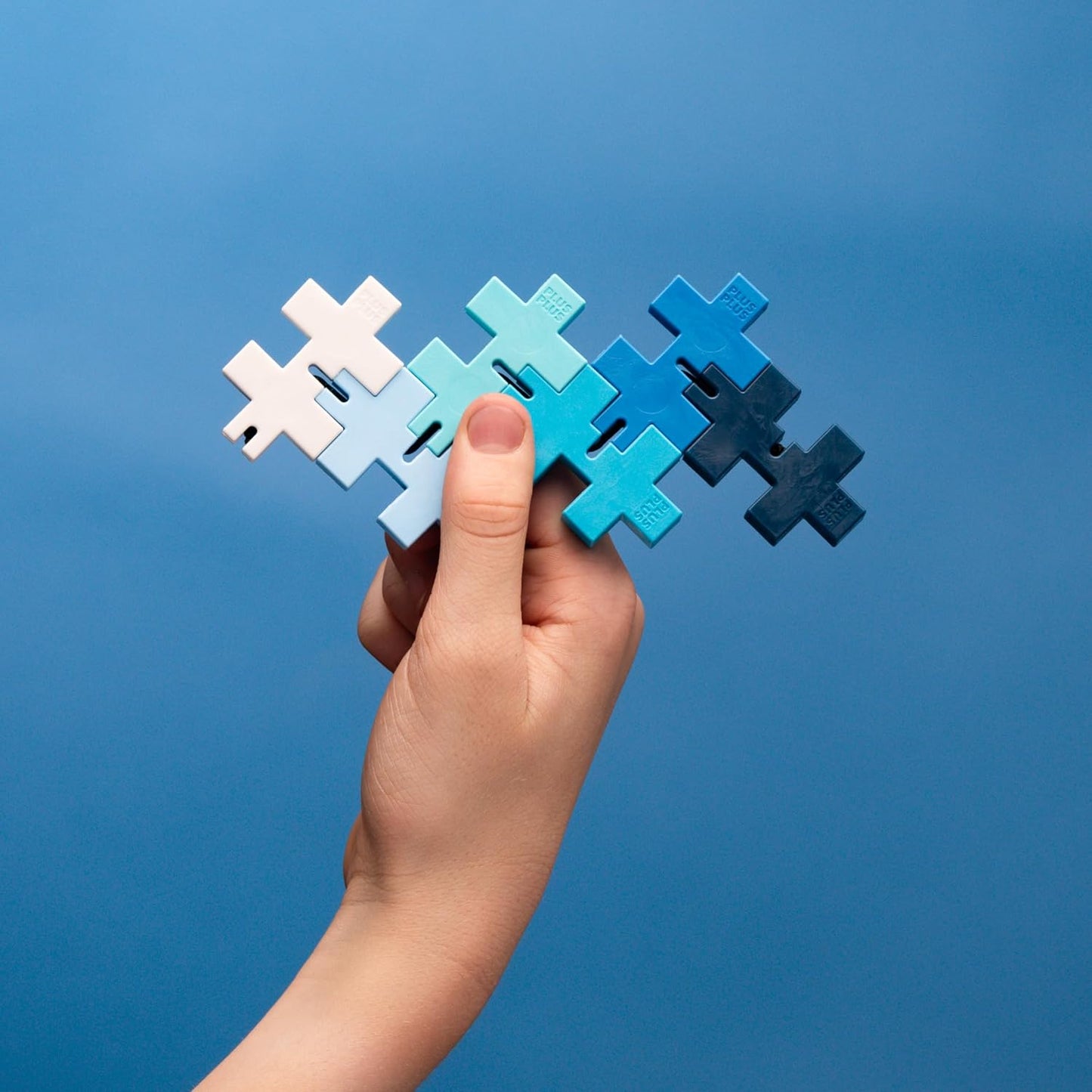 PLUS PLUS - HEXEL Waterfall - Fidget Sensory Puzzle Toy - Travel Friendly, Quiet Stress and Anxiety Relief for Kids/Adults