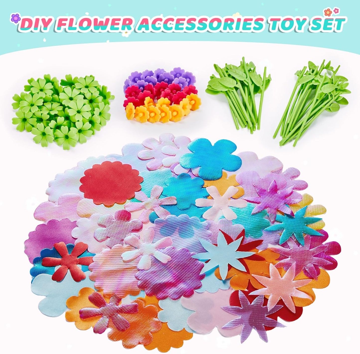 TOGGOT Flower Bouquet Refill Pack – DIY Arts & Crafts Toy Accessories (Main Kit Not Included)