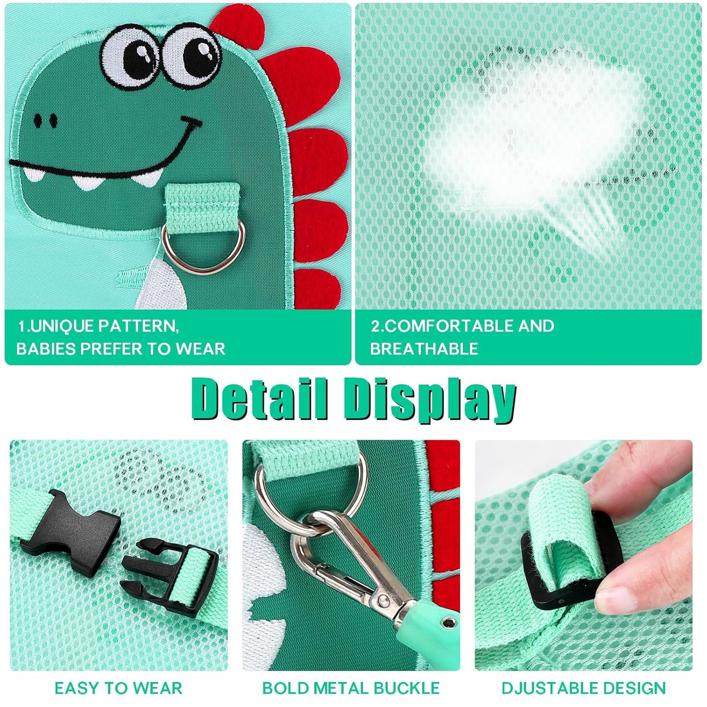 Toddler Leash for Kids-Baby Child Harness with Anti Lost Wrist Link for Boys/Girls