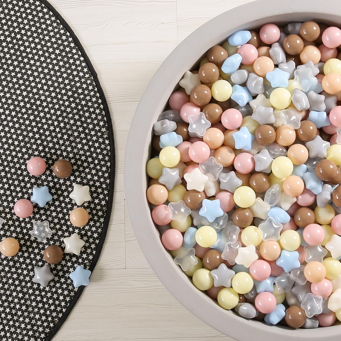 GOGOSO Ball Pits Balls for Toddlers Pack of 50 100 200 Plastics Shape Ball Non-Phthalate Non-BPA Non-Toxic 2.2-Inch Crush Proof Play Balls