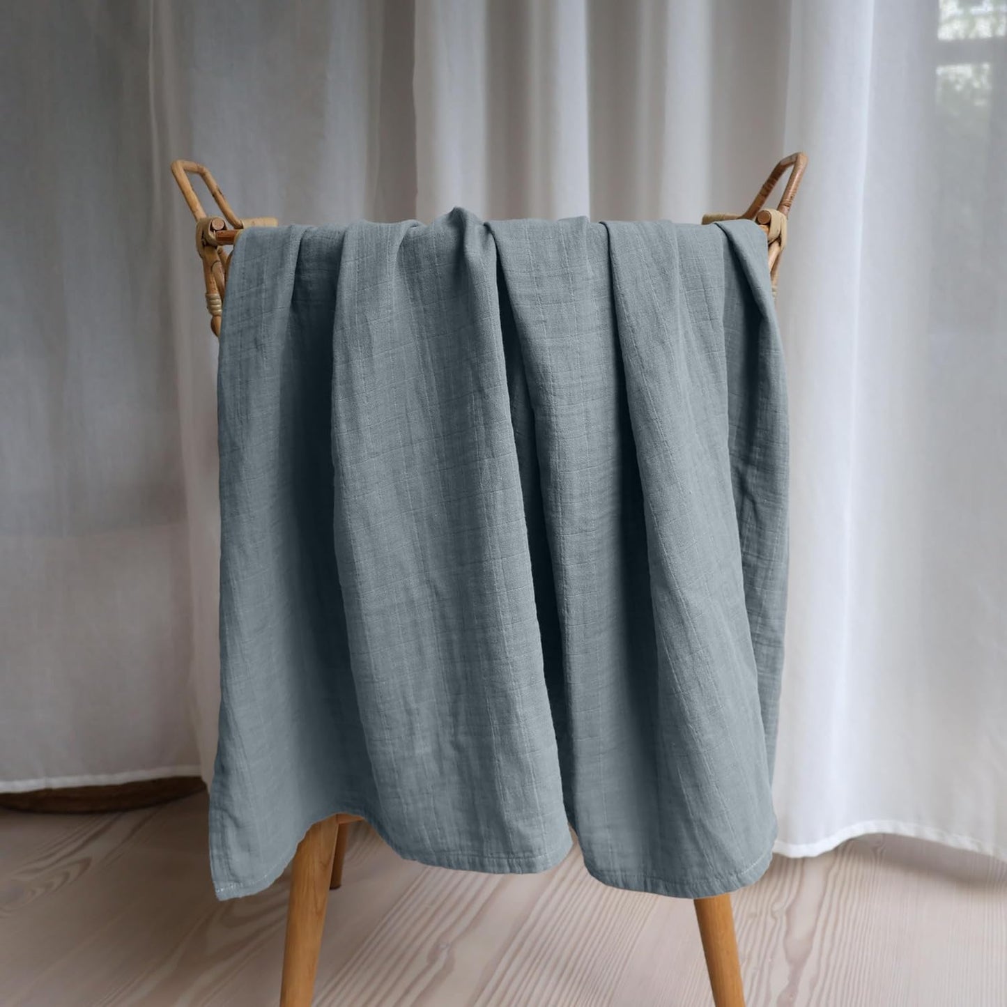 Swaddle - 100% Organic Cotton - Muslin Swaddle Blankets for Newborn, 47" x 47" (Tradewins)