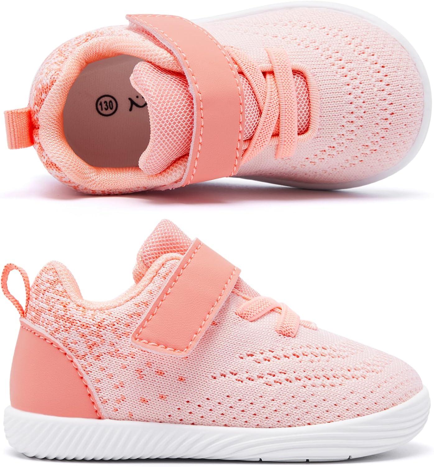 MORENDL Toddler Sneakers Baby Boys & Girls Barefoot Shoes Lightweight Breathable Walking Running Tennis Athletic Sport Shoes