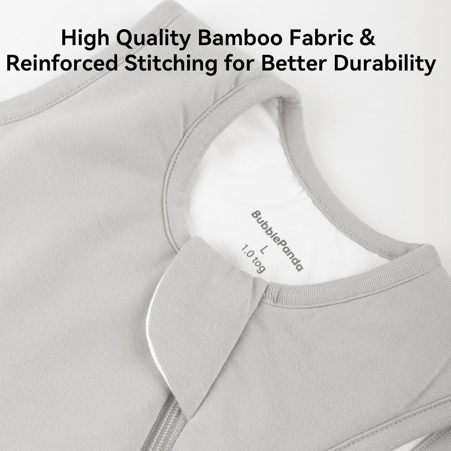 BubblePanda Rayon Made from Bamboo Sleep Sack 0-6 Months 0.5 Tog Soft Newborn Sleep Sack 3-6 Months for Infant Babies 2-Way Zipper Wearable Blanket Baby 0-3 Months