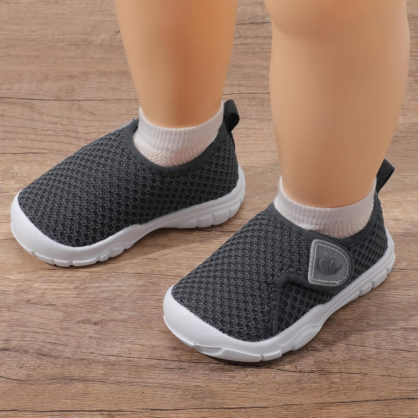 FEETCITY Baby Shoes Boys Girls First Walking Shoes Infant Sneakers Lightweight Slip On Shoe