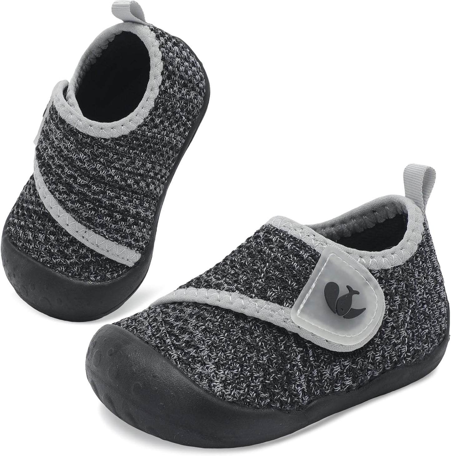 FEETCITY Baby First Walking Shoes Wide Baby Shoes Infant Sneakers Newborn Crib Shoe Barefoot Lightweight Slip On Shoe