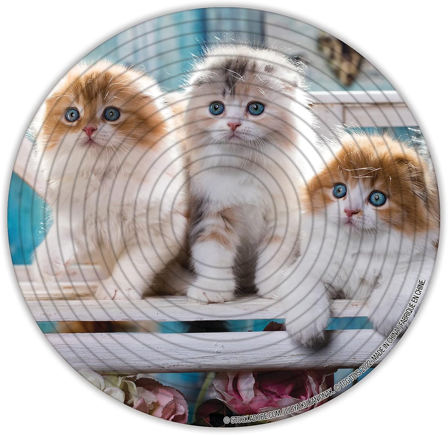 Spin Flip Puzzle - Puppies & Kittens - Spin it, Flip it, solve it! for Those who love brain teasers! Adult Fidget Toy. Great Gift for Mom, Dad, Teens, Men and Women