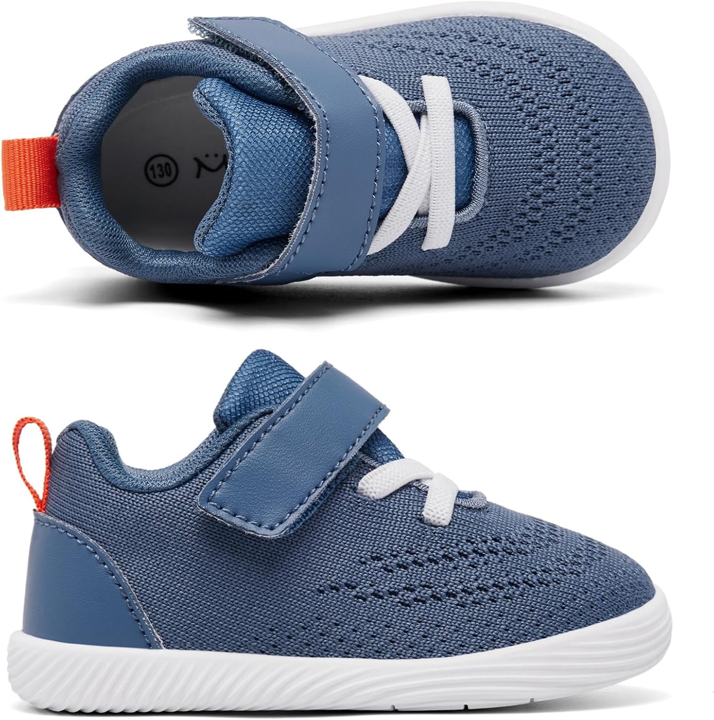 MORENDL Toddler Sneakers Baby Boys & Girls Barefoot Shoes Lightweight Breathable Walking Running Tennis Athletic Sport Shoes