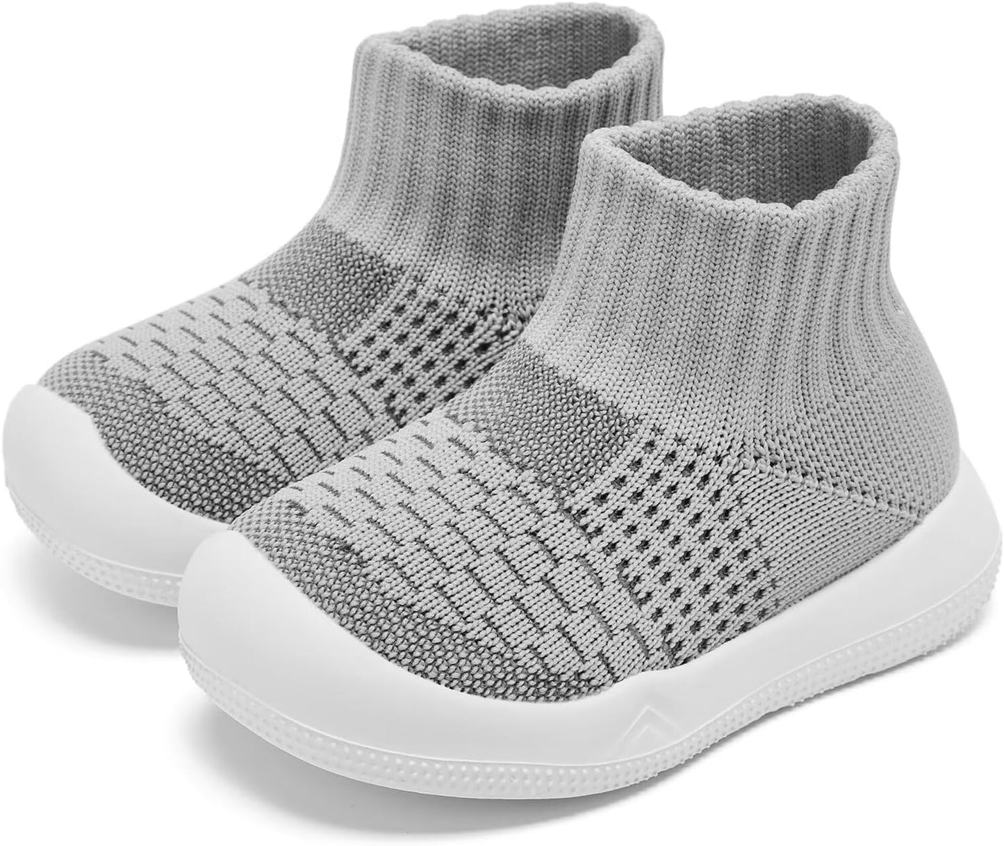 Eashi Baby Boy Girl Non-Skid Indoor Infant Walking Shoes Breathable Warm Elastic Sock Shoes with Memory Sole Protect Toes Outdoor Sneakers