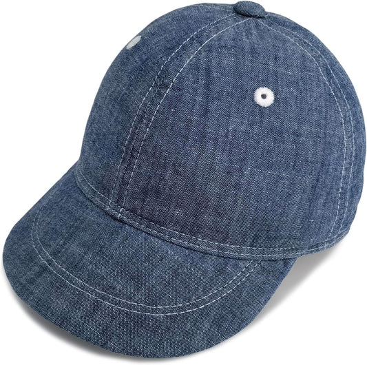 Keepersheep Baby Baseball Cap Infant Sun Hat, Cotton Knit with Soft Brim, Adjustable Soft Newborn Toddler Cap