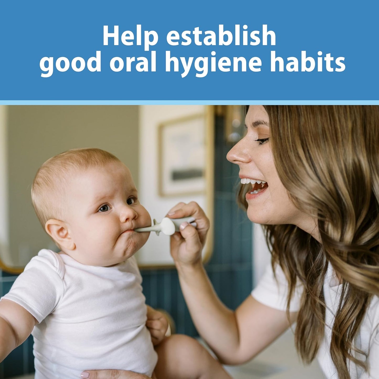 Dr. Brown's Infant-to-Toddler Toothbrush, Elephant, Mint, 0-3 Years