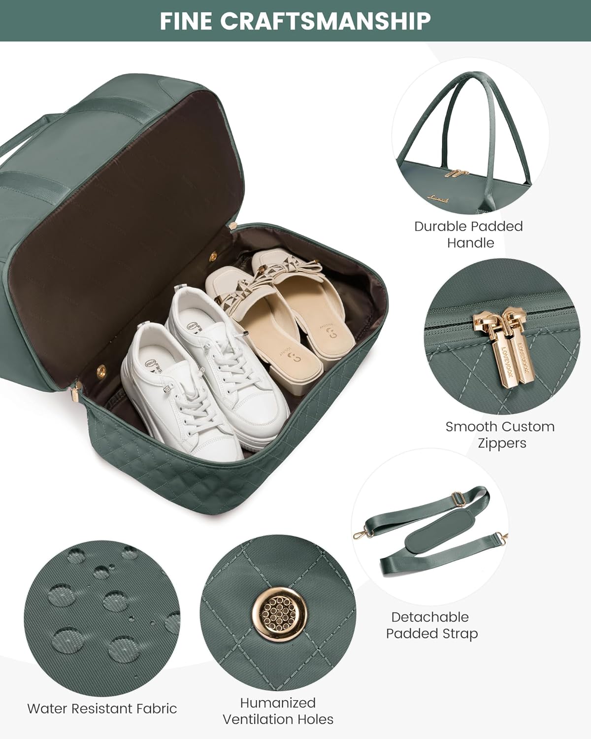 LOVEVOOK Travel Bag,Weekender Bag for Women Travel Duffle Bag with Shoe Compartment,Carry on Overnight Bag with Wet Pocket,Gym Yoga Duffel Bag,Hospital Bags for Labor and Delivery,3 Pcs Set