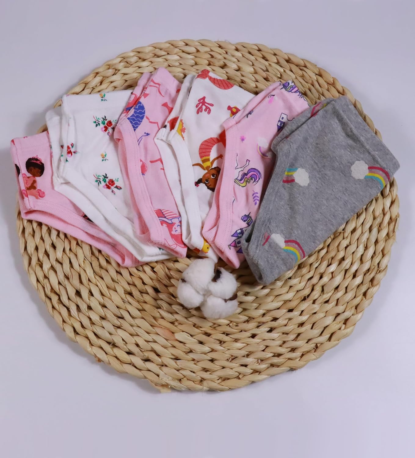 Boboking Soft Cotton Underwear Toddler Girls'Briefs Soft Undies