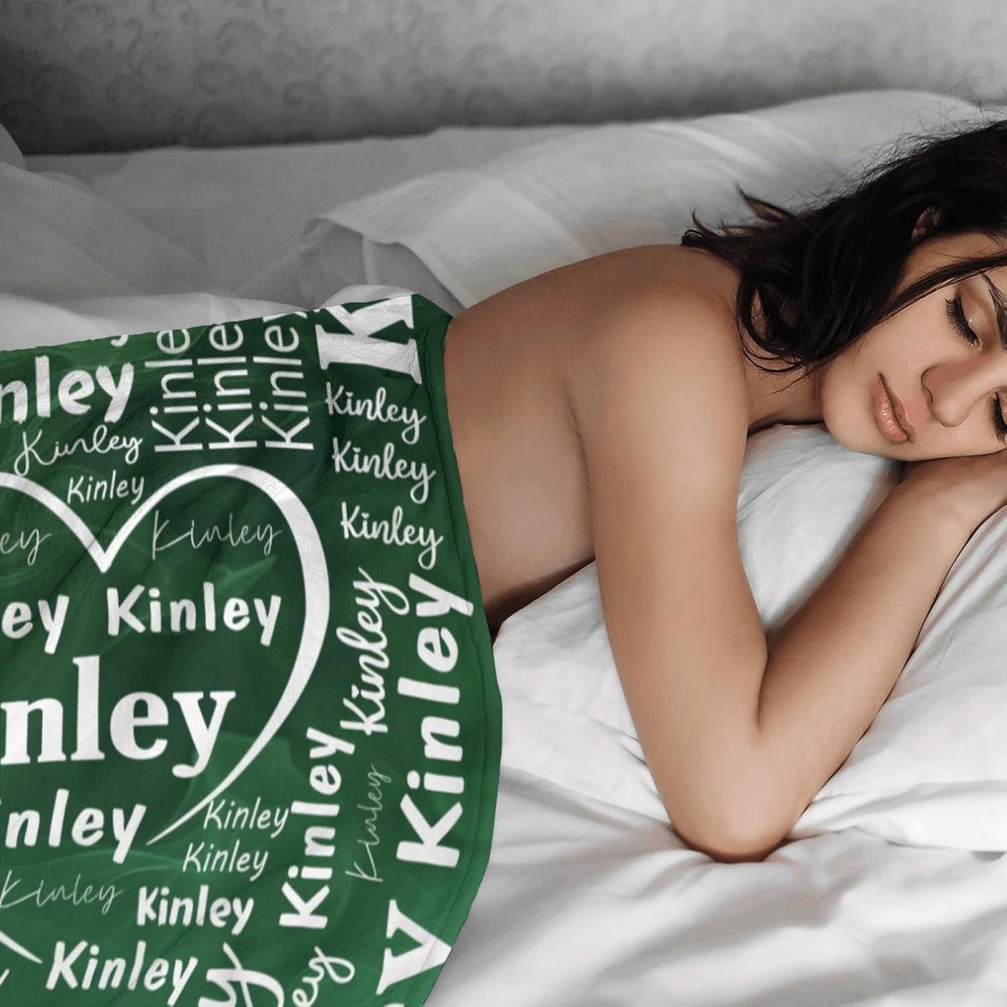 Custom Blankets with Name Throw Blanket Customized Name Blanket Personalized Flannel Blanket for Adult Kids