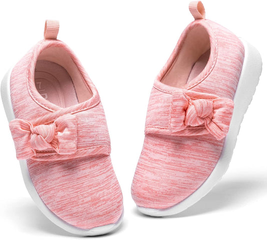 nerteo Toddler Girl Shoes Lightweight Slip On Sneakers for Kids