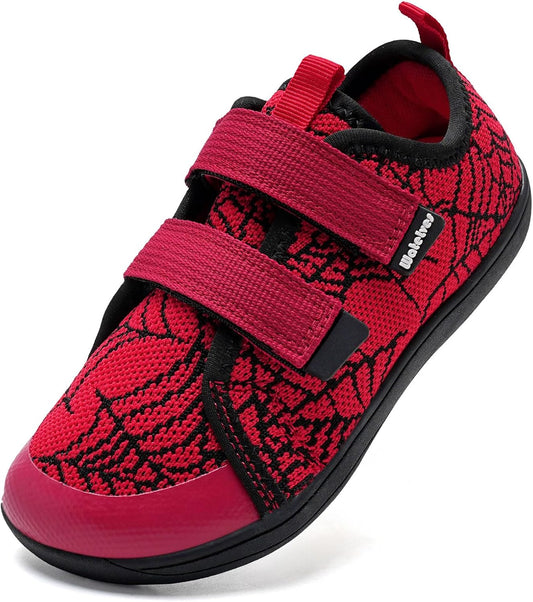 WateLves Toddler Little Kids Wide Barefoot Shoes The First Walking Shoes Girls Boys Breathable Zero Drop Minimalist Sneakers with Wide Toe Box Natural to Grow