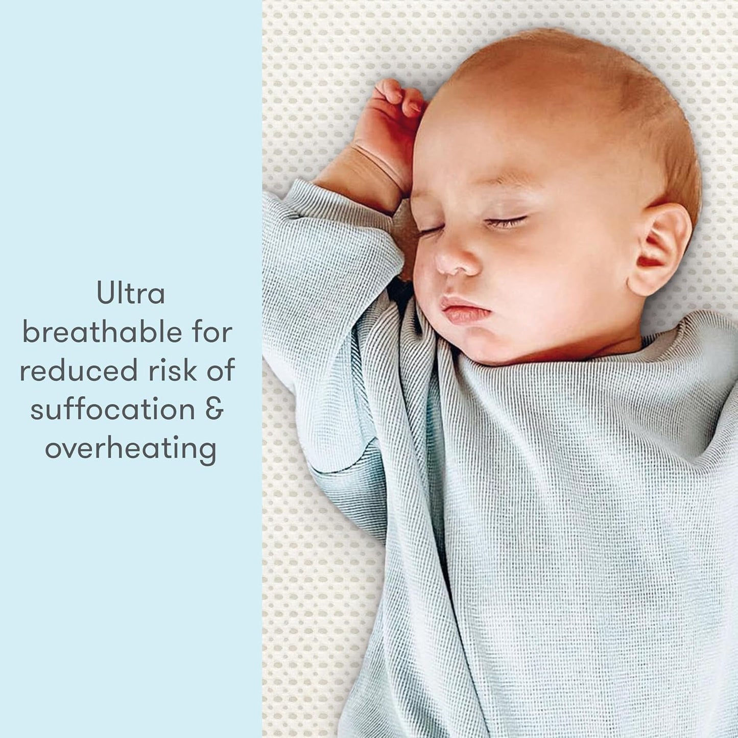 Newton Baby Essential Crib Mattress - Safe, Ultra-Breathable & Machine Washable Infant Crib Mattress, Removable Cover, Thick Cushion - White