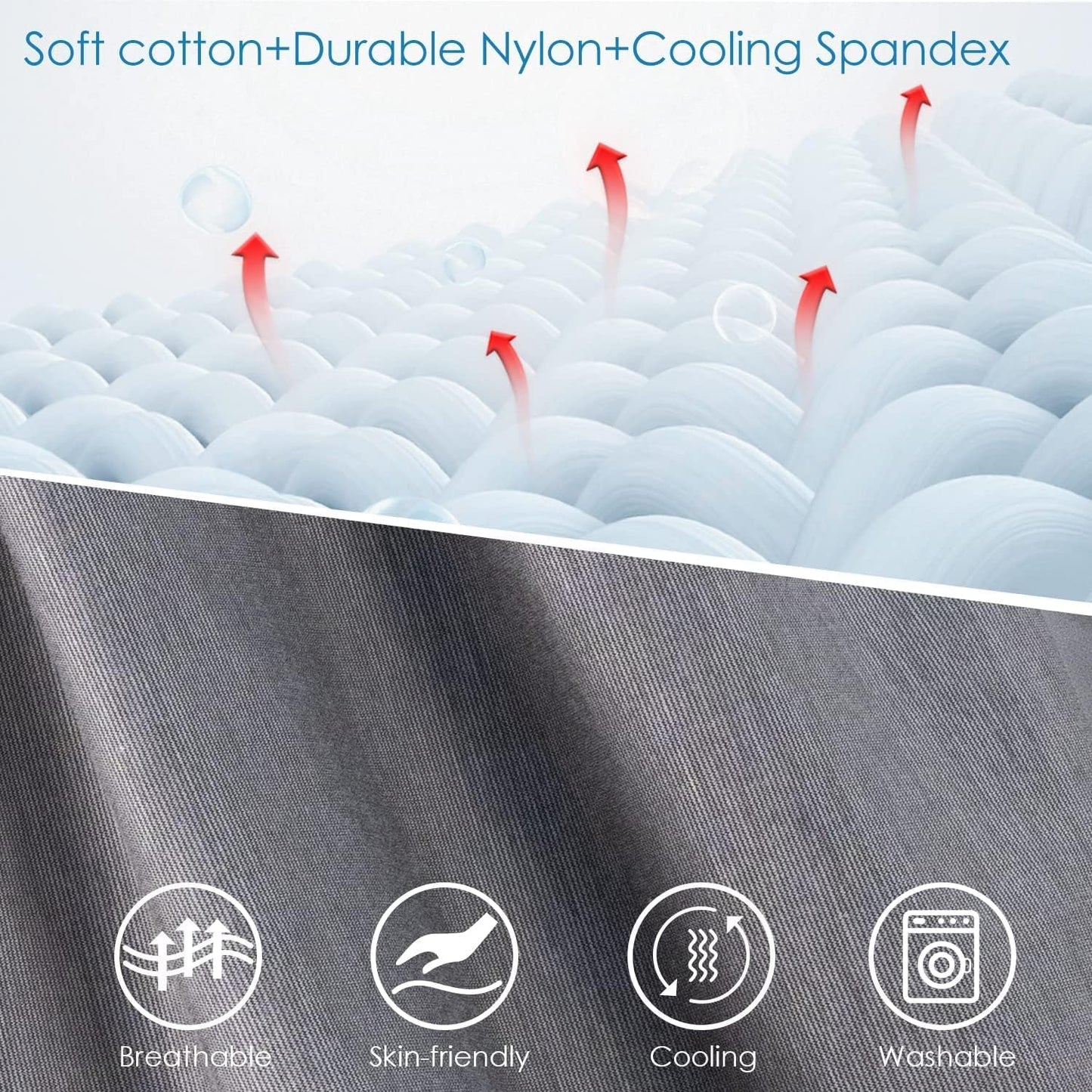 QUEEN ROSE Pregnancy Pillows - E Shaped Pregnancy Pillows for Sleeping, with Pregnancy Wedge Pillows for Belly Support, 60 inch Maternity Body Pillow, Breathable Jersey Cover,Grey