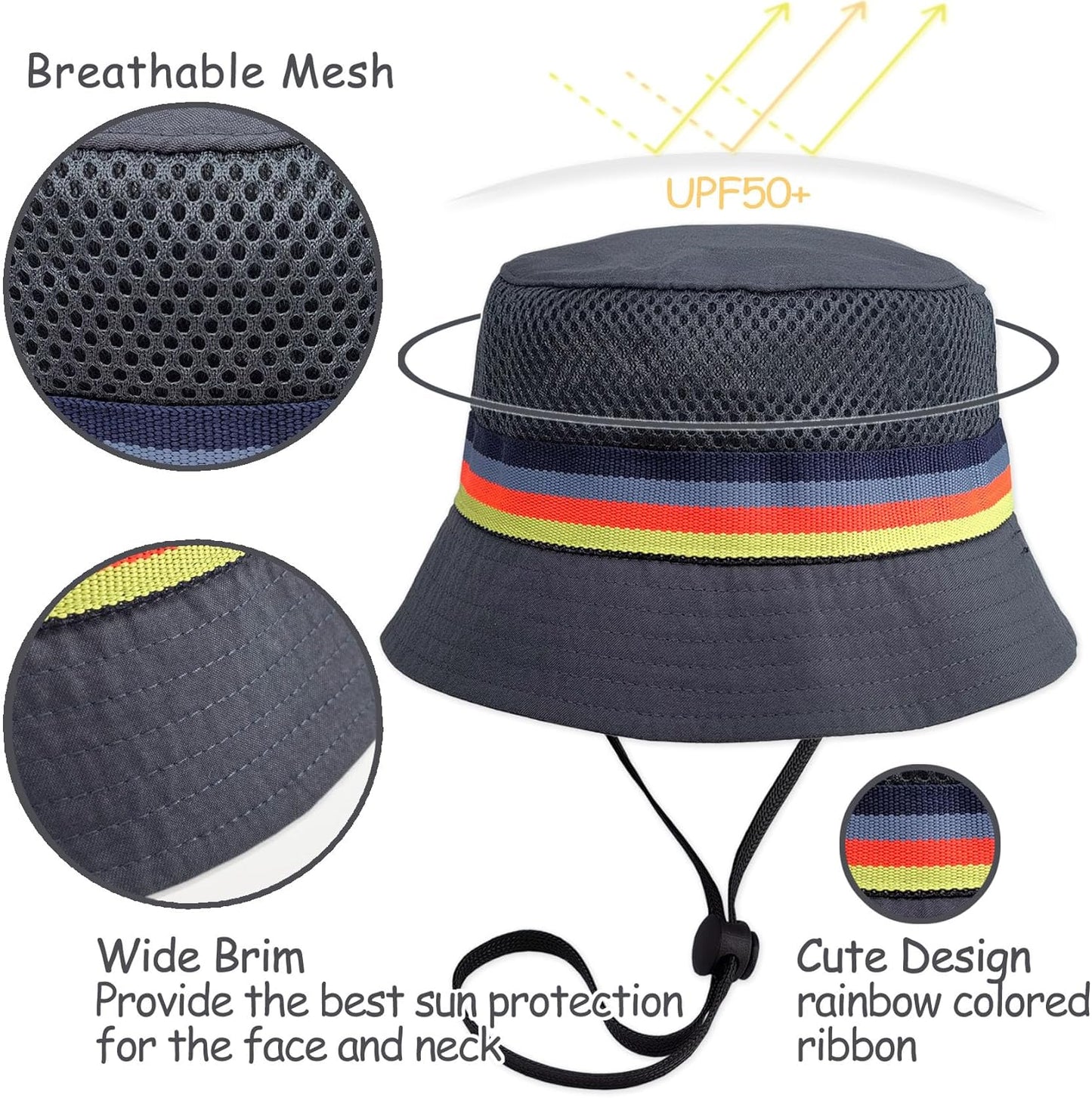 Keepersheep Baby Baseball Cap Infant Sun Hat, Cotton Knit with Soft Brim, Adjustable Soft Newborn Toddler Cap