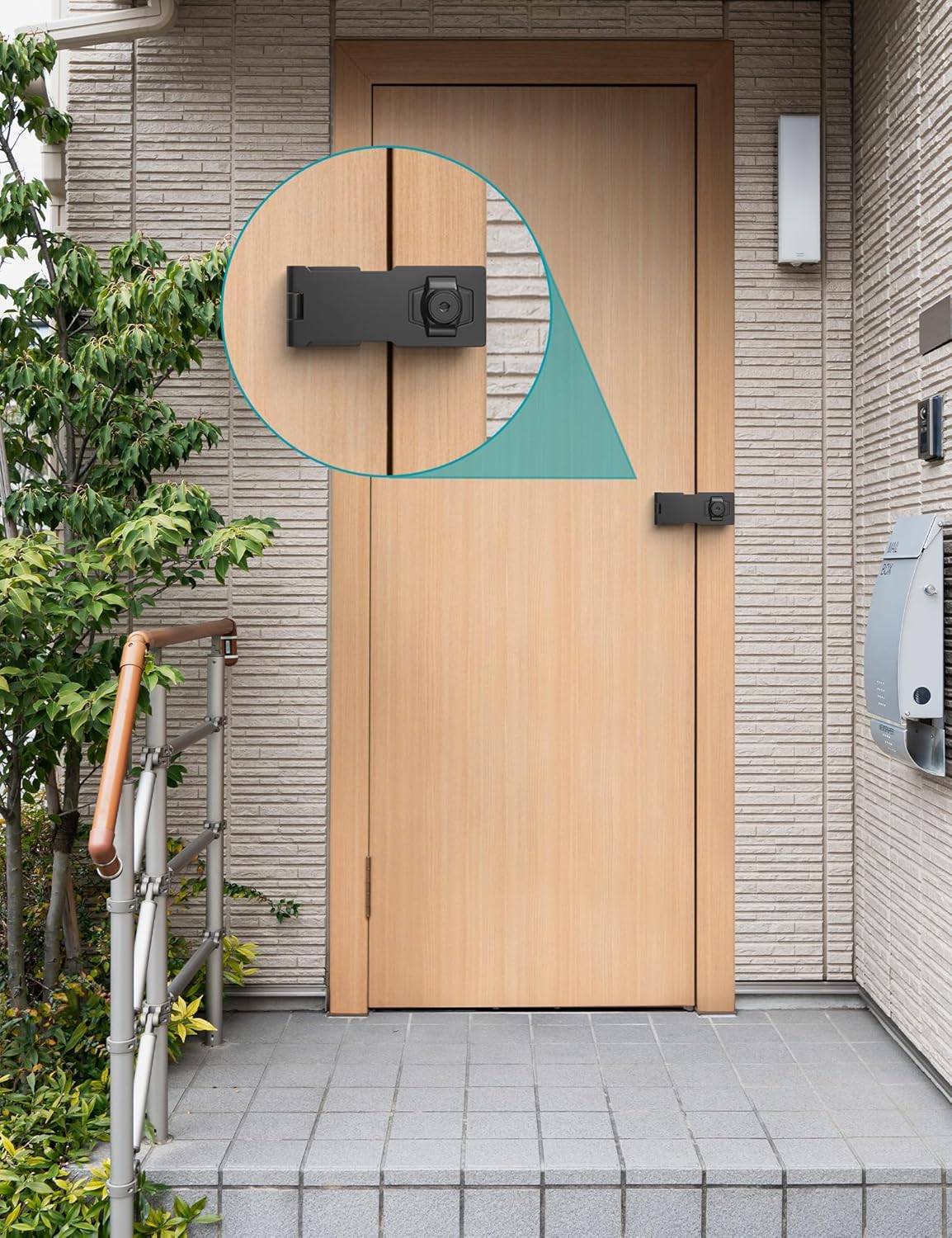 4 Inch Keyed Hasp Lock for Cabinets & Small Doors, Twist Knob Design, Heavy Duty Zinc Alloy with Chrome-Plated Iron, Includes Keys & Screws - Black, 3 Pack