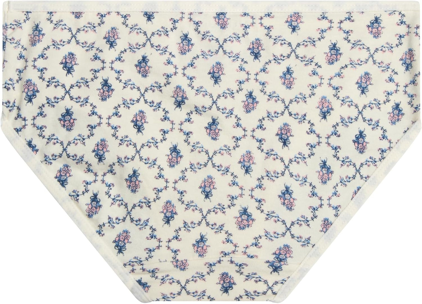 Laura Ashley Girls Underwear - 5 Pack Soft Stretch Breathable Panties for Girls - Lightweight Cotton Panties (Size: 4-12)