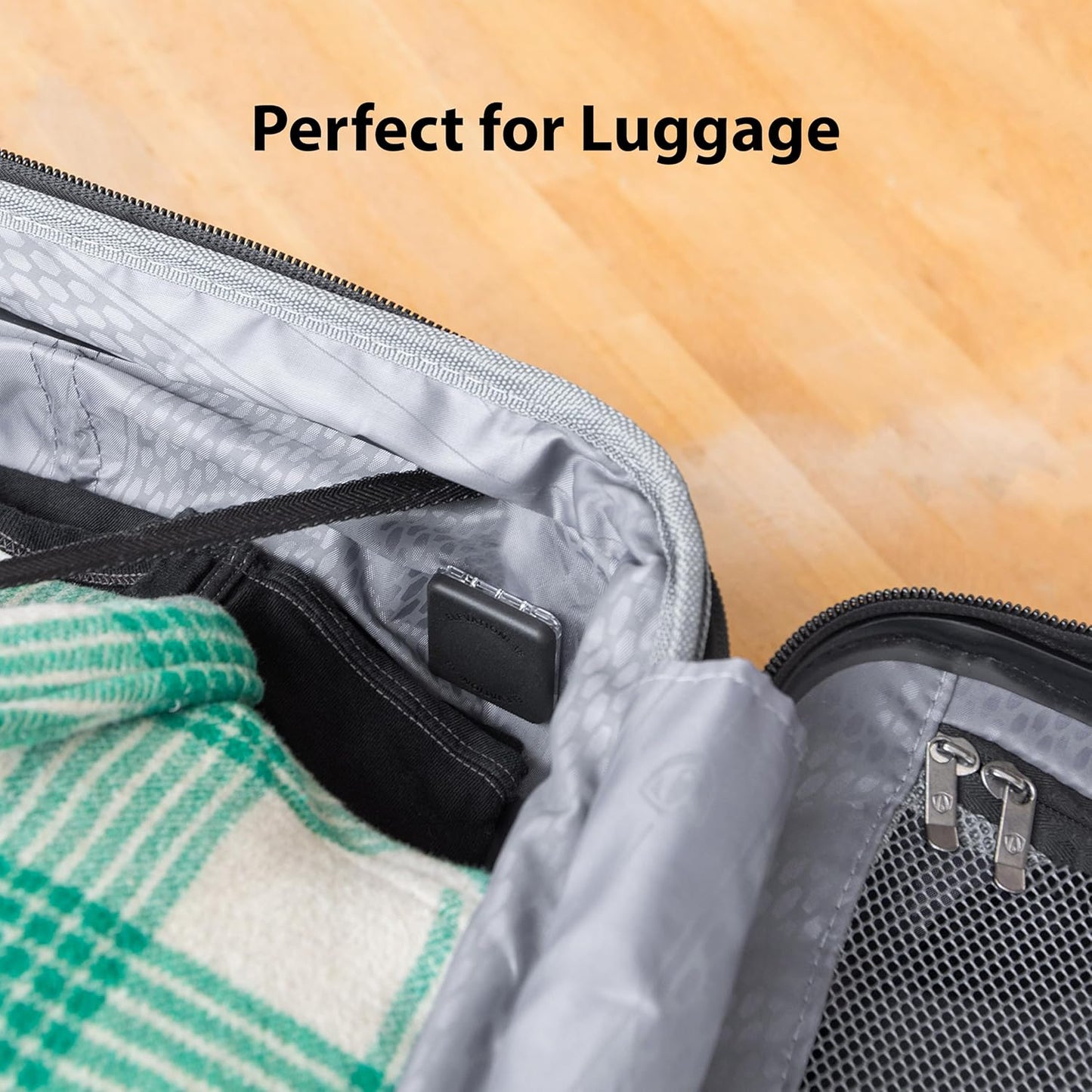 Elevation Lab TagVault™ AirTag Dual Pin Discreet - The Secure AirTag Pin Mount | Low-Profile, Dual Safety Pins | for Luggage, Bags or Jackets