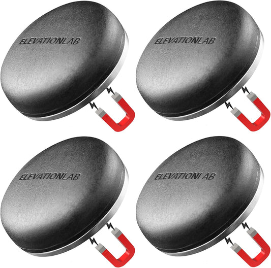 AirTag Magnetic Case Aero (4 Pack) - TagVault™ - The Aerodynamic AirTag Magnetic Case | Ultra-Strong Oversized Neodymium Magnet, Discreet, Easy Screw-On Design | Elevation Lab