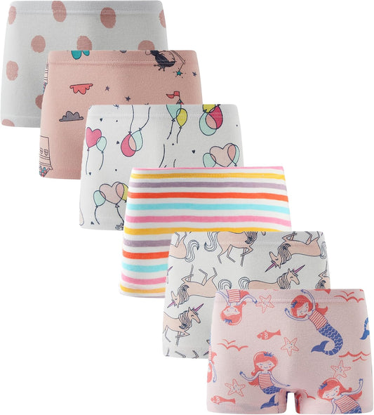 Boboking Soft Cotton Girls' Panties Boyshort Little Girls' Underwear Toddler Undies