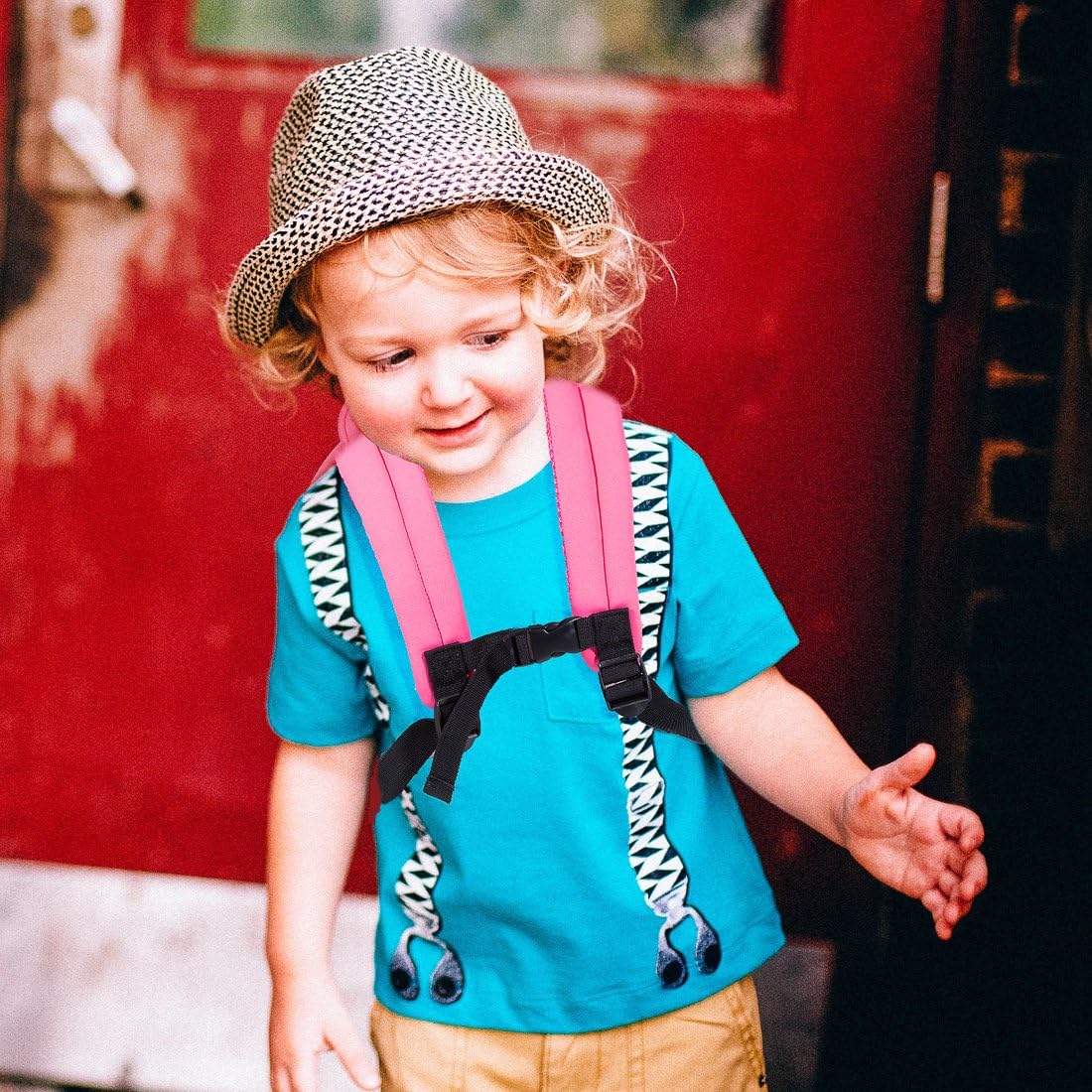 JiePai Cow Toddler Kids Backpack with Harness Leash for Boys Girls Age 1-3