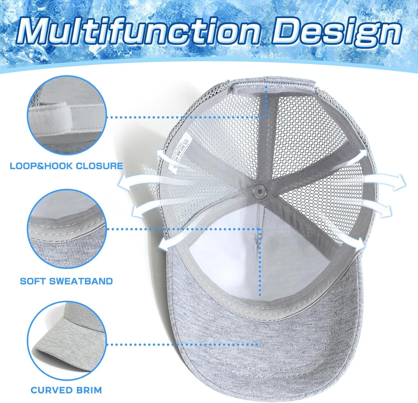 Duoyeree Toddler Baseball Cap Baby Cap Sun hat Print Dinosaur Pattern and Solid Color hat Kids boy Girl Age 0-8t