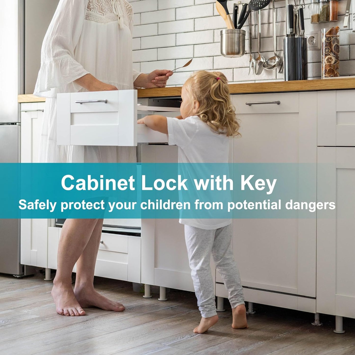 3 Pcs Cabinet Locks with Keys, 5/8 Inch Cam Lock Keyed Alike, RV Lock for RV Storage Door, Cabinets and Drawer, Toolbox Locks with Keys, Zinc Alloy