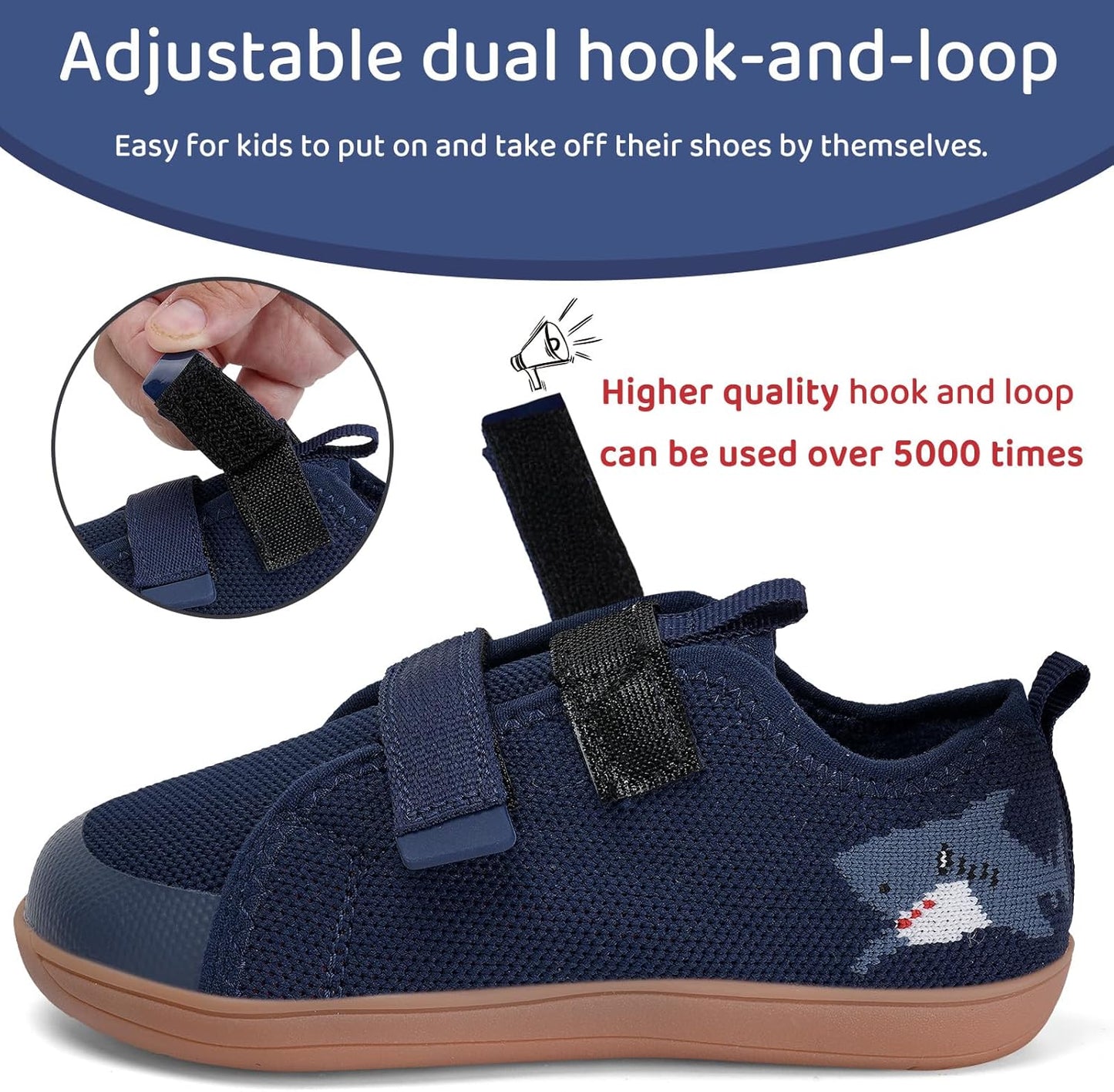 WateLves Toddler Little Kids Wide Barefoot Shoes The First Walking Shoes Girls Boys Breathable Zero Drop Minimalist Sneakers with Wide Toe Box Natural to Grow