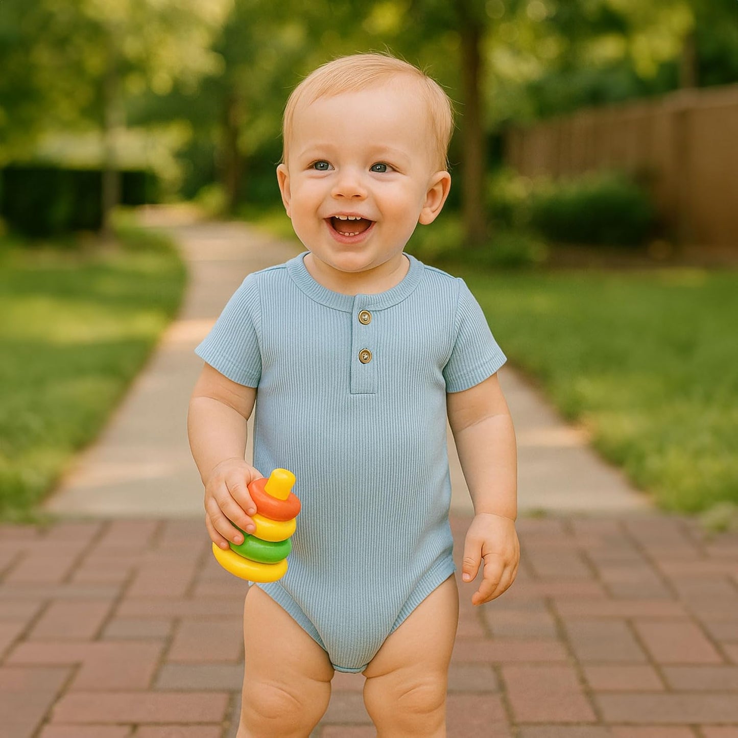 ROMPERINBOX Bamboo Onsies Baby Boy Short Sleeve 3 Pack Baby Bodysuit for Newborn Infant 0-24 Months, Viscose from Bamboo