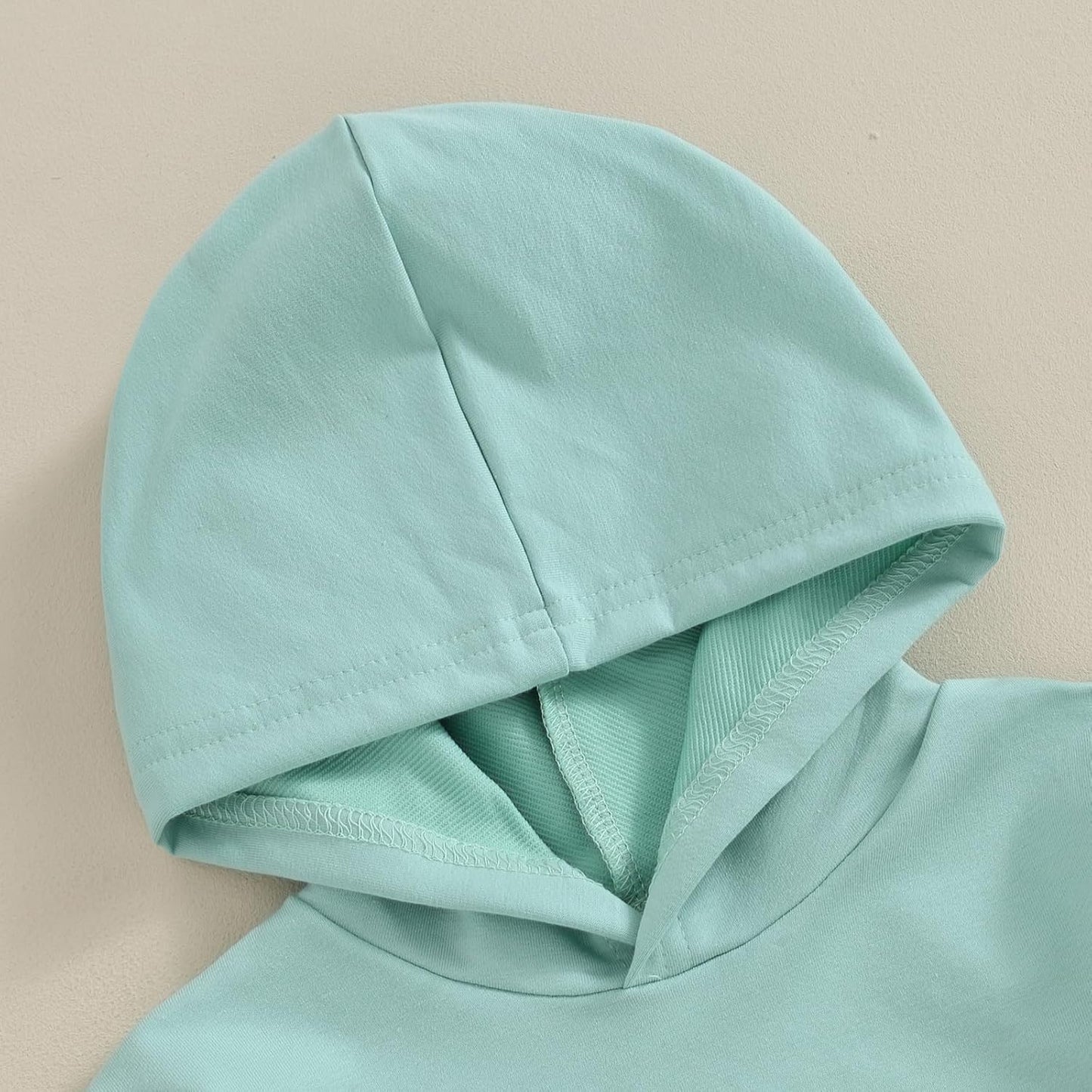 Toddler Baby Boy Summer Hooded Outfit Contrast Color Short Sleeve T Shirt Top Elastic Shorts Summer Clothes Set