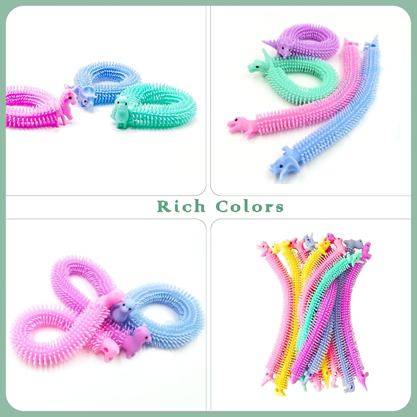 30 Pack Stretchy Strings Fidget Toys - Vibrant Sensory Toys for Kids and Adults Stress Relief - Anti-Anxiety Autism Toys - Perfect for Children's Day, Birthday Gifts, Party Favors