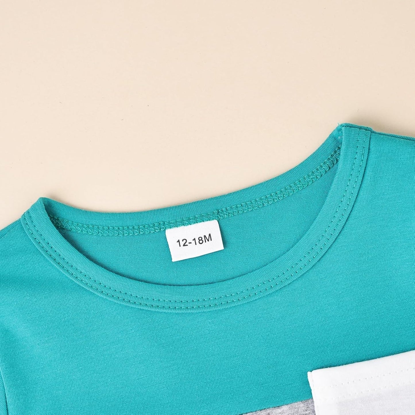 Baby Boy Clothes Toddler Boy Summer Outfits Short Sleeve Patchwork Top T-shirt & Pocket Pant Set 2 Piece 12 Months-4T