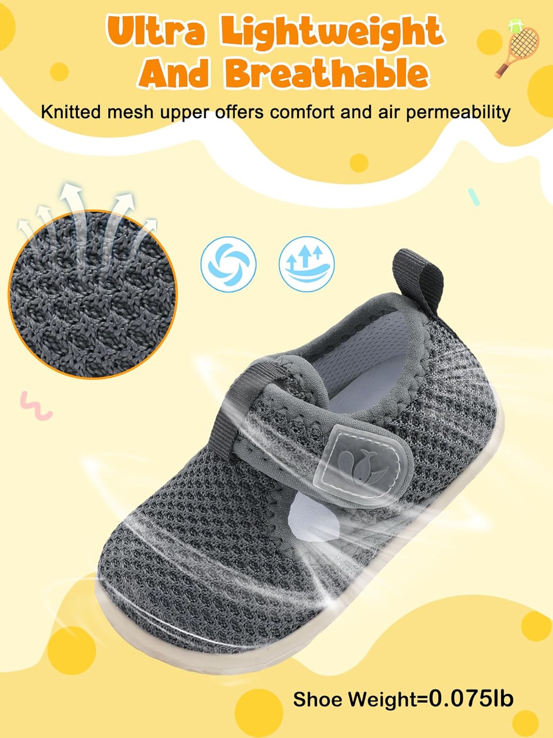 FEETCITY Barefoot Baby Shoes Girls Boys Walking Shoes Infant Sneakers Lightweight Flexible Newborn Dress School Shoe