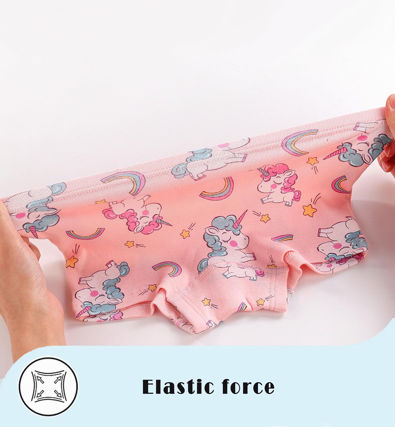 Sladatona Soft Girls Boyshort Panties Cotton Briefs Kids Underwear