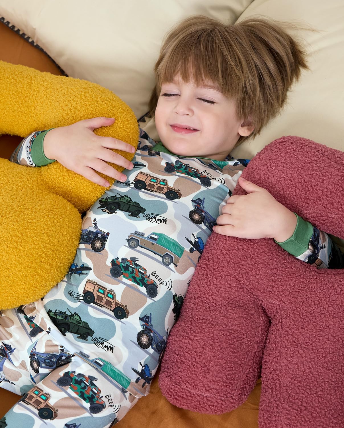 Bamboo Viscose Toddler Pajamas Boys Girls Baby 12M-8Y Pjs Sets Kids 2pcs Snug fit Long-Sleeve Sleepwear