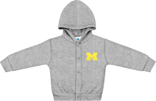 Creative Knitwear College Baby Snap Hooded Jacket - Team Logo, Multiple Colors, for Boys & Girls, (0-24 Months)