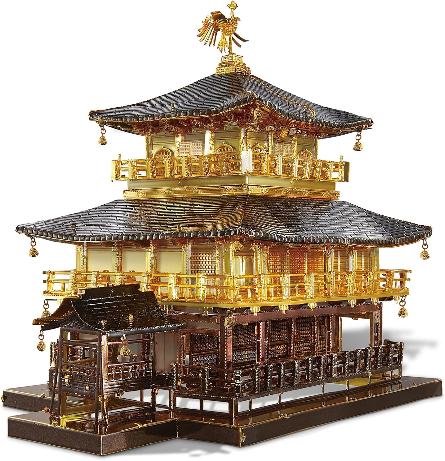 Piececool 3D Metal Model Kits for Adults, Kinkaku-ji Golden Pavilion Model Building Kits, Challenging 3D Puzzles for Stress Relief DIY Craft Kits