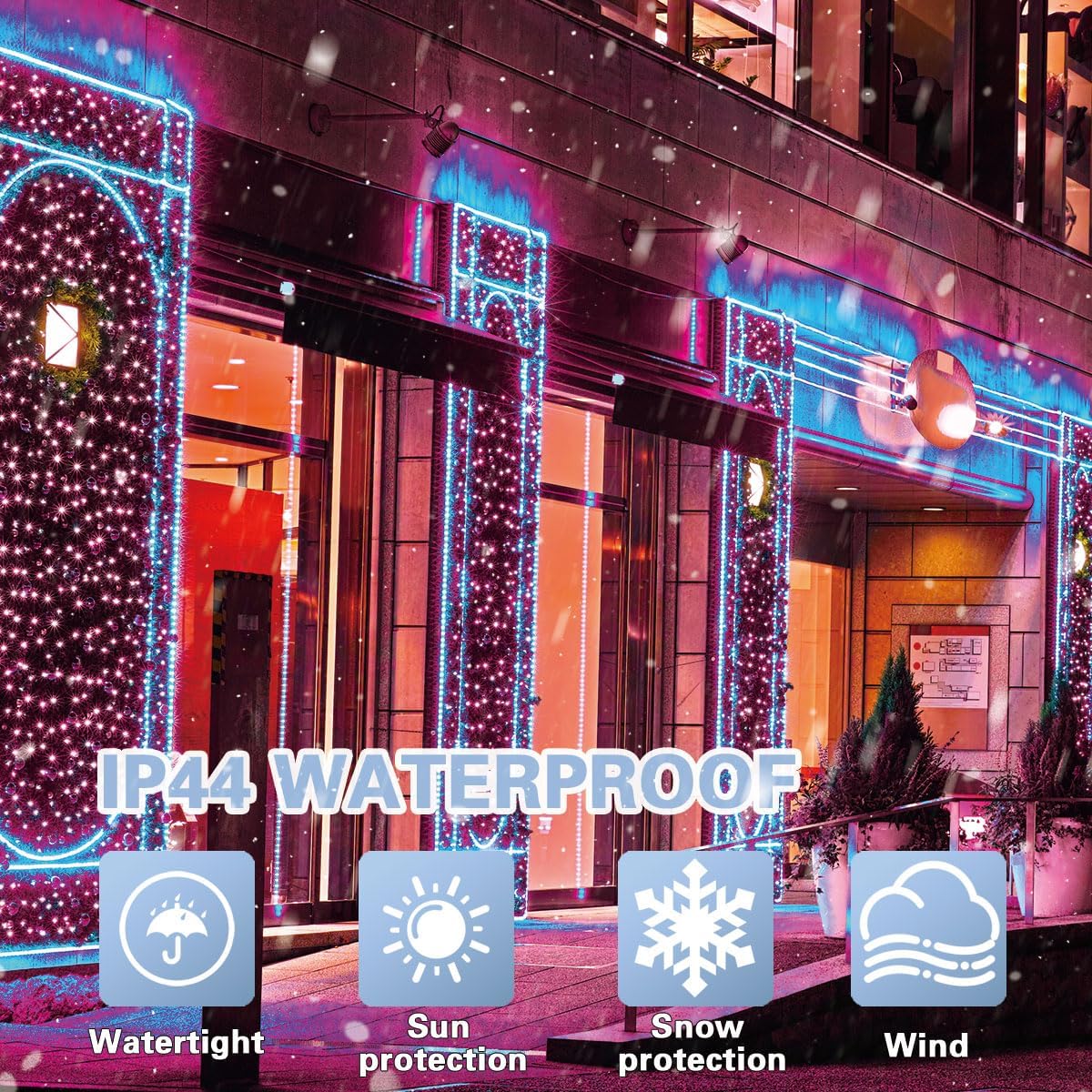 33ft Valentine Lights String, 100 LED Green Wire Pink Fairy Starry String Lights Plug in,11 Lighting Modes for Valentines Day Tree Decorations Wedding Party Decoration (Pink)