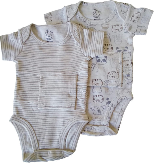 Feeding Tube Undershirt Onesie for Babies, Toddlers and Children
