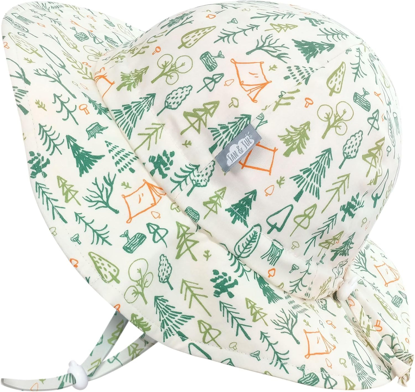 JAN & JUL Adjustable Cotton Floppy Sun Hat with 50+ UPF Protection for Boys