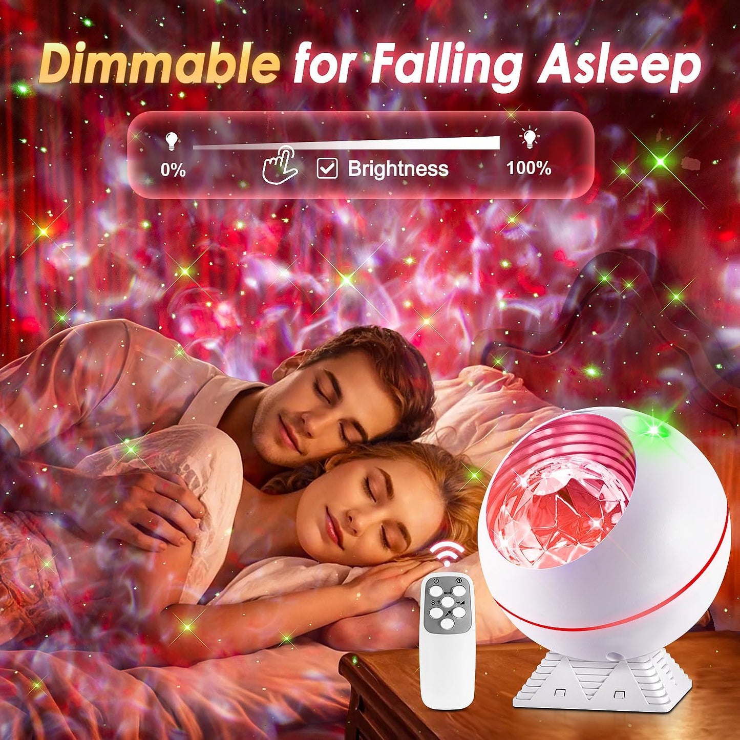 Galaxy Projector for Bedroom, 43 Lighting Modes Moon Star Projector Galaxy Lights for Bedroom,Vibrant & Dimmable Starlight Room Lights,Remote Cloud Night Lights for Room Decor, Kids Gifts