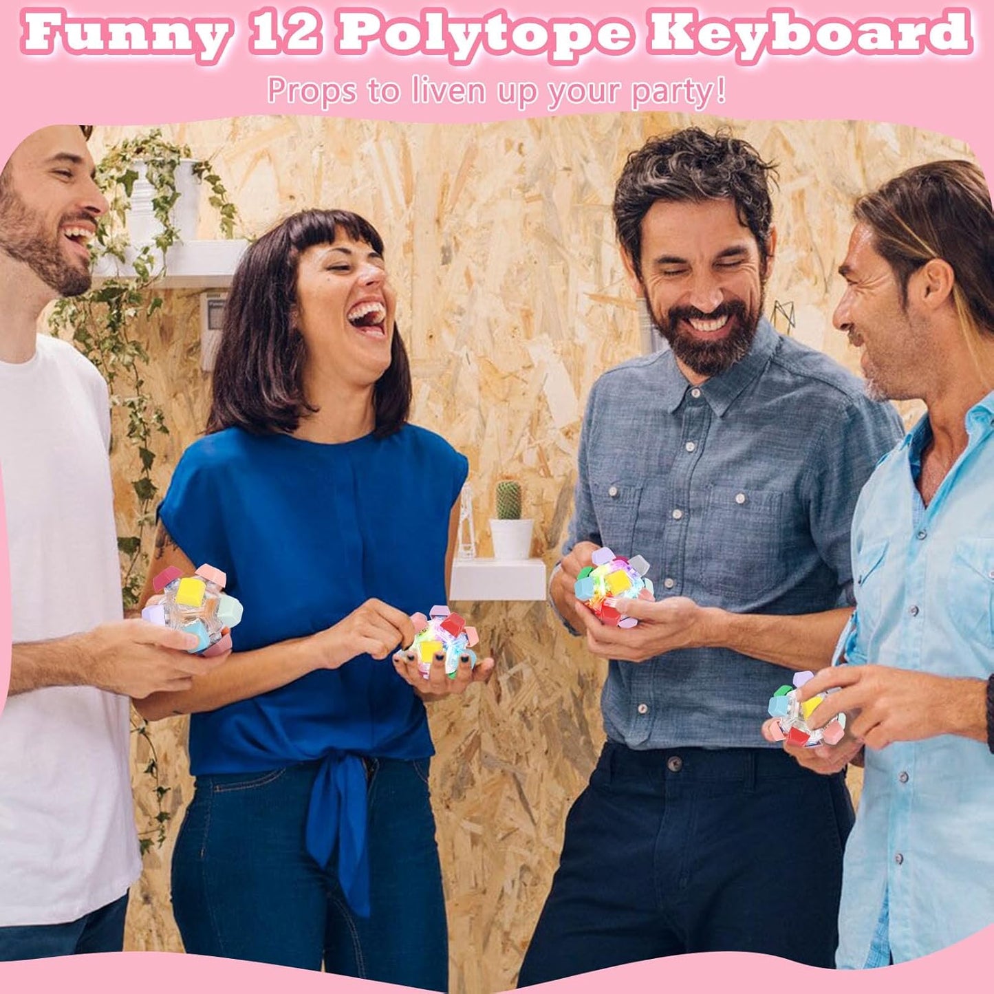 Keyboard Fidget Toy for Adults Keyboard Clicker with LED Light Fidget Stress Relief Sensory Toy