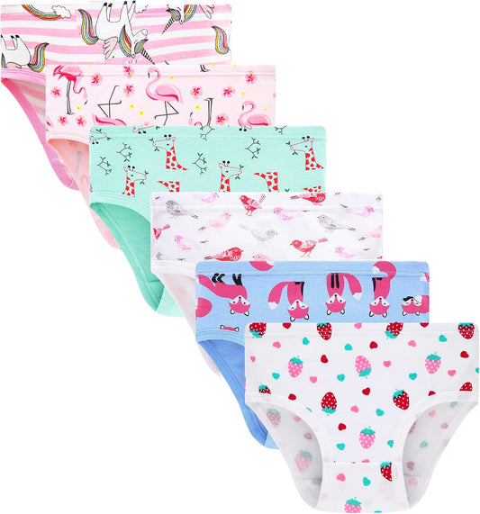 Barara King Little Girls' Soft Cotton Underwear Toddler Undies Kids panties
