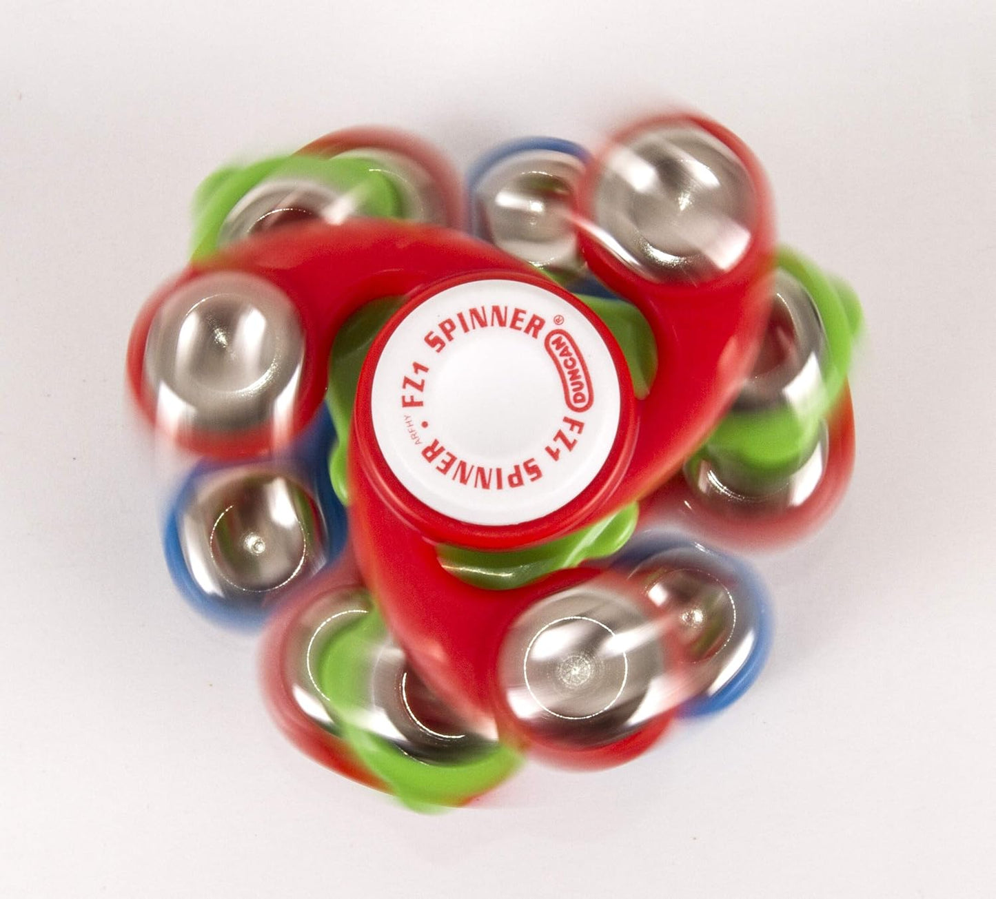 Duncan Toys Fidget Spinner Pack, Fidget and Sensory Toy Value Pack, Assorted Shapes, 4 Fidget Spinners, Multicolor