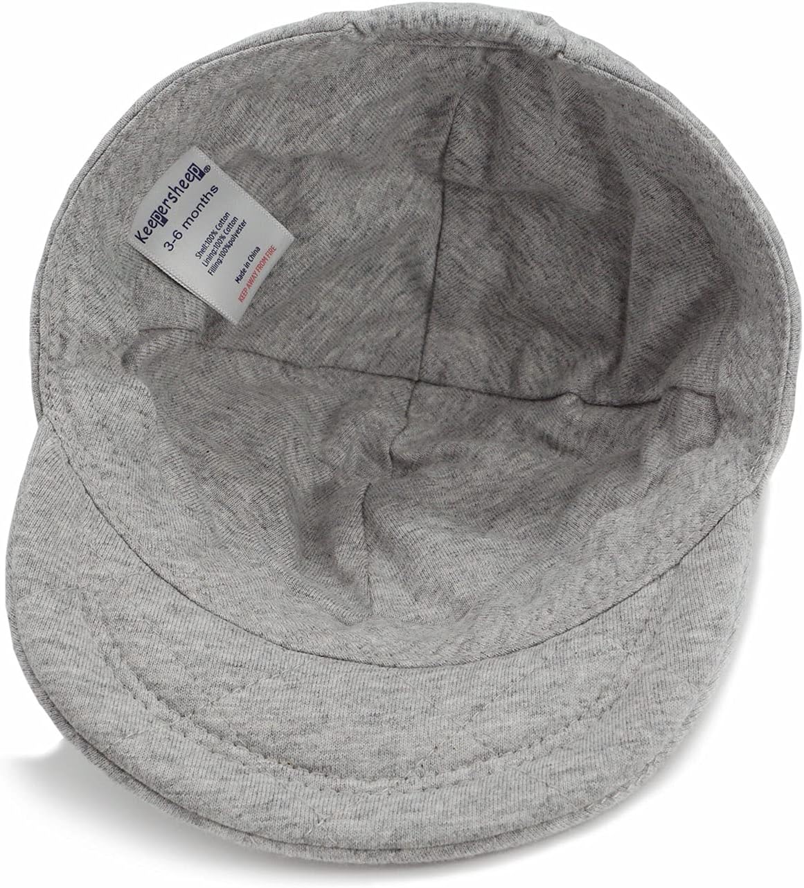 Keepersheep Baby Baseball Cap Infant Sun Hat, Cotton Knit with Soft Brim, Adjustable Soft Newborn Toddler Cap